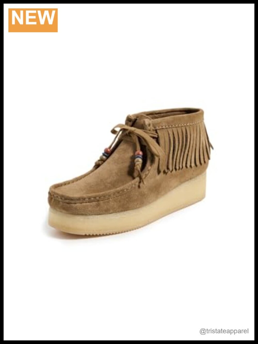 Women's Suede Wedge Fringe Ankle Boots Bohemian Chukka Booties